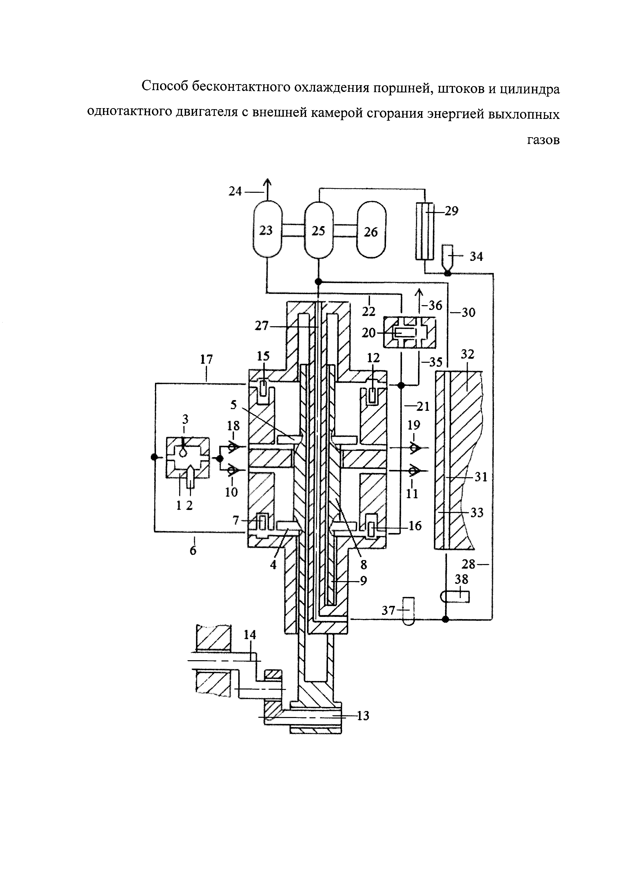 Однотактный двигатель